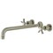Kingston Brass KS8048NX Wall Mount Tub Faucet, Brushed Nickel KS8048NX - alternate 1